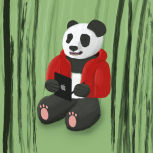 rysunek Panda