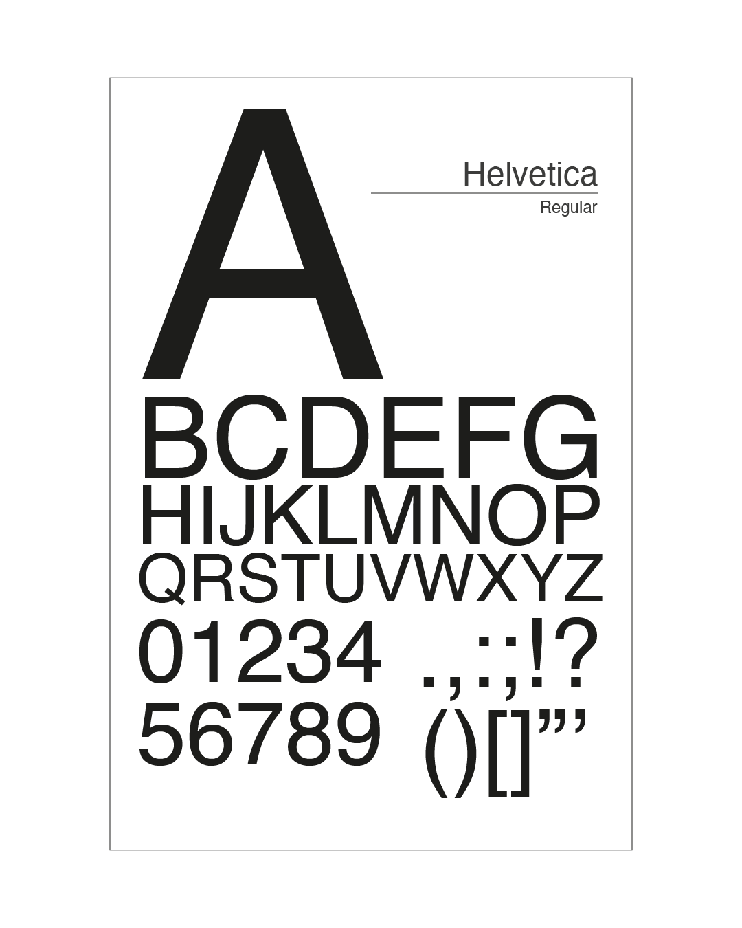 Helvetica – Plakat
